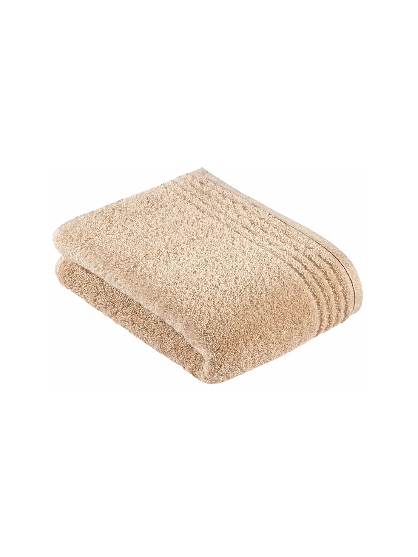 VOSSEN | Duschtuch "Vienna Style - Supersoft" 67x140cm (Weiss) | beige
